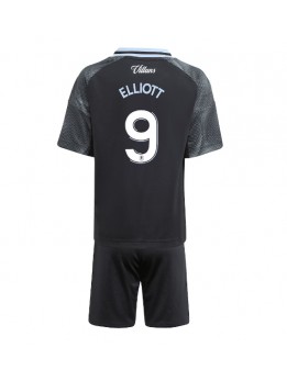 Aston Villa Harvey Elliott #9 Replika Borta Kläder Barn 2025-26 Kortärmad (+ byxor)